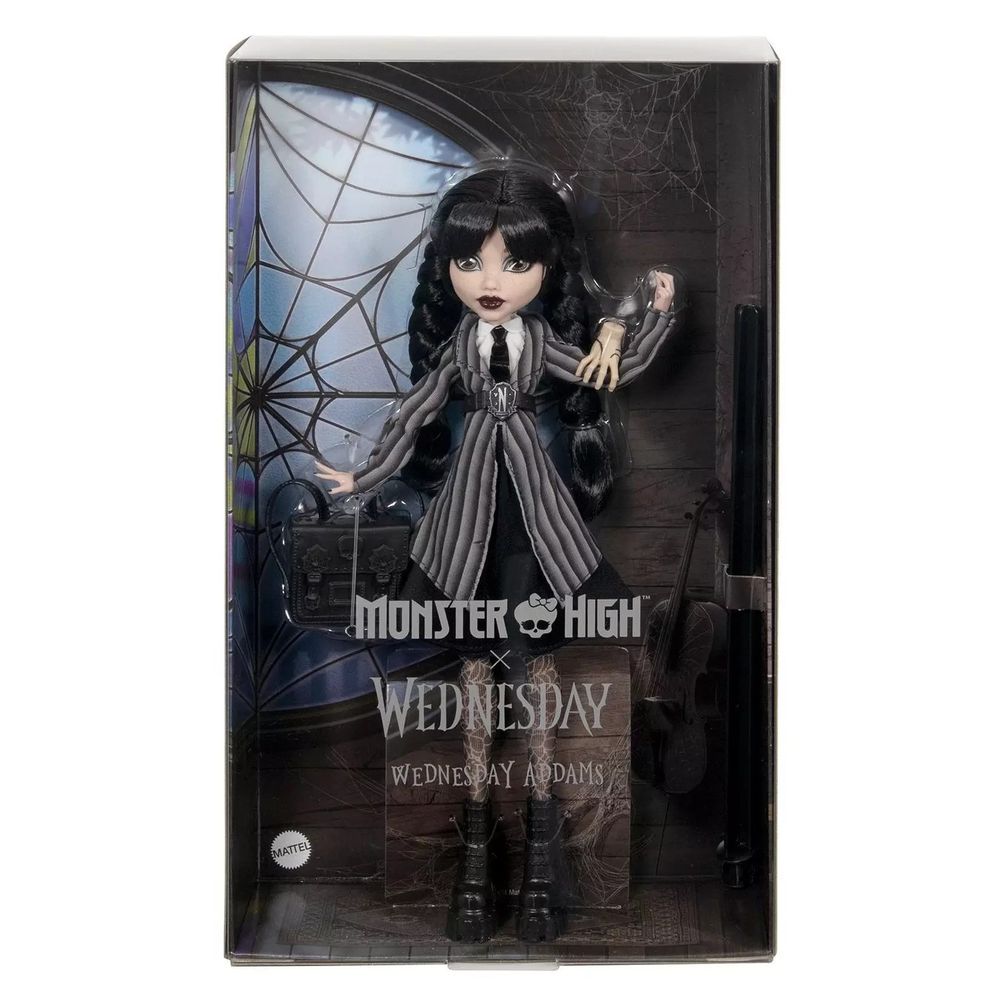 Кукла Monster High Wednesday Addams Core HXJ04
