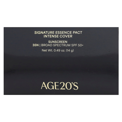 AGE20'S, Signature Essence Pact, Intense Cover, SPF 50+, 35N, 14 г (0,49 унции)