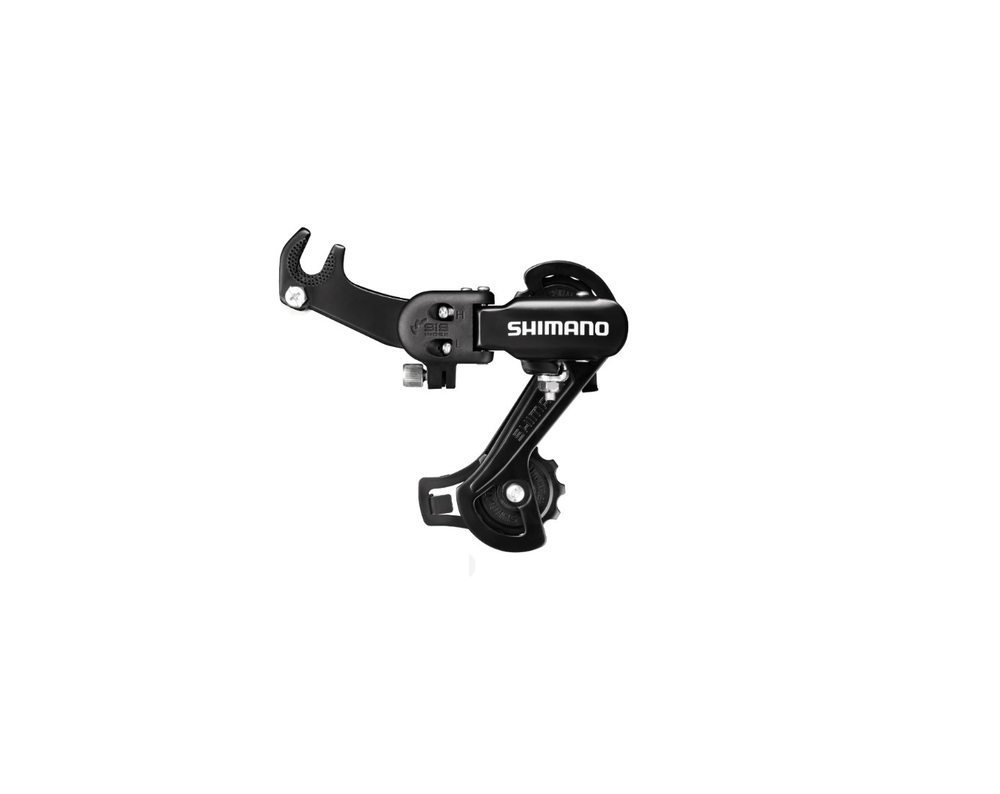 Переключатель задний Shimano Tourney, TZ31, GS, 6-7 скоростей, крепление на ось, черный OEM