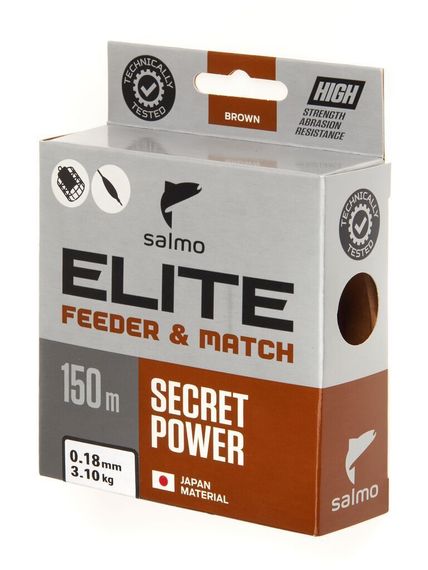 Леска монофильная Salmo Elite FEEDER &amp; MATCH 150 м, 0,18 мм