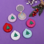 Расчёска массажная складная с зеркалом «Funny friends - Ёлочка», цвет микс, d-6см (пакет с подвесом)