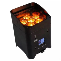 LED прожектор RGBWA+UV WI-FI с аккумулятором