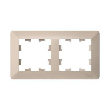 Рамка 2-м AtlasDesign Air песочн./дым. бел. SE ATN221202