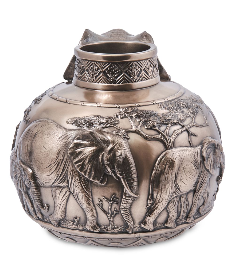 Veronese WS-1396 Ваза «Сафари - слоны»