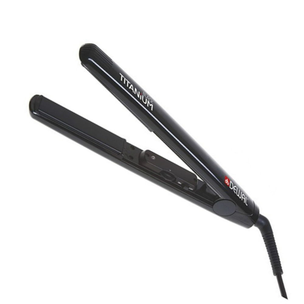 Щипцы-выпрямители DEWAL BLACK Titanium терморег 25х90мм 105Вт