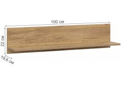 Модульная гостиная Эдолина комплектация 2 дуб золотой / олива софт