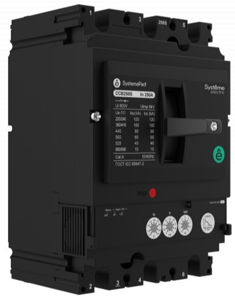 Автоматический выключатель в литом корпусе Systeme Electric SPC100F016L4DF