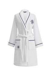 MARINE LADY белый махровый женский халат  Soft Cotton (Турция)