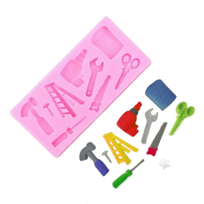Молд силиконовый «Инструменты», 10,5×5×1 см, цвет МИКС