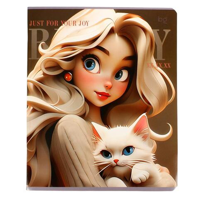 Тетрадь 40л., А5, клетка "Beauty" (BG)