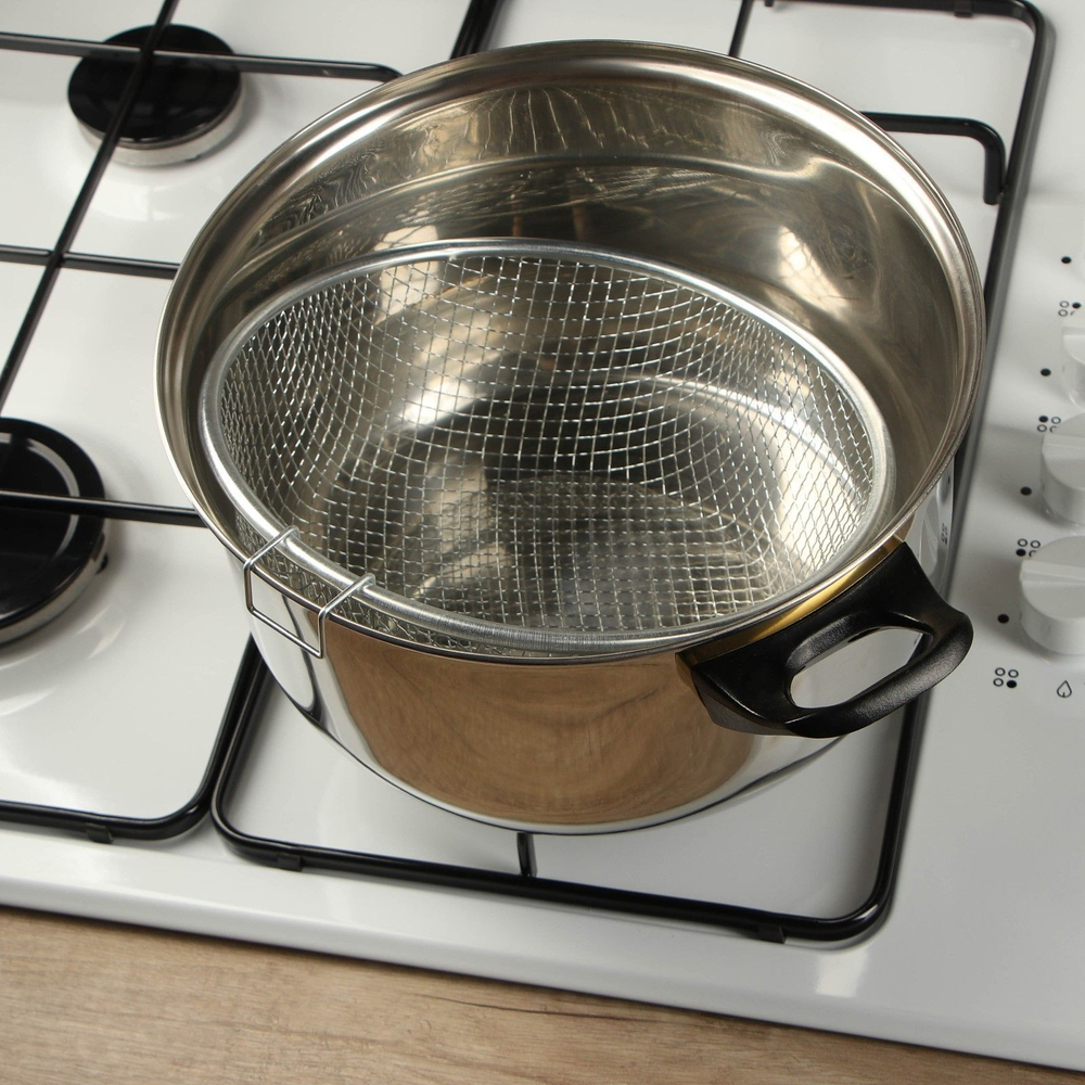 Фритюрница Доляна, d=22 см, со съёмной ручкой