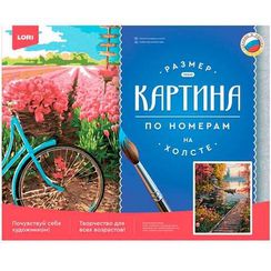 Nömrəli Rəngləmə Lori Çərçivədə 40*50СМ "Дом у озера"