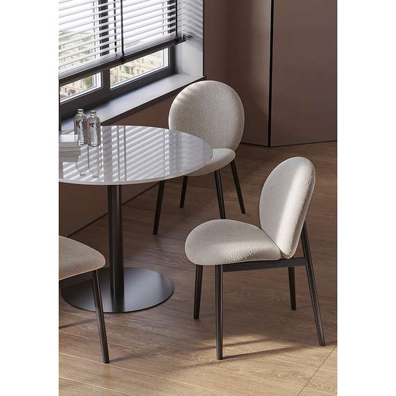 Стул Bente, светло-серое букле