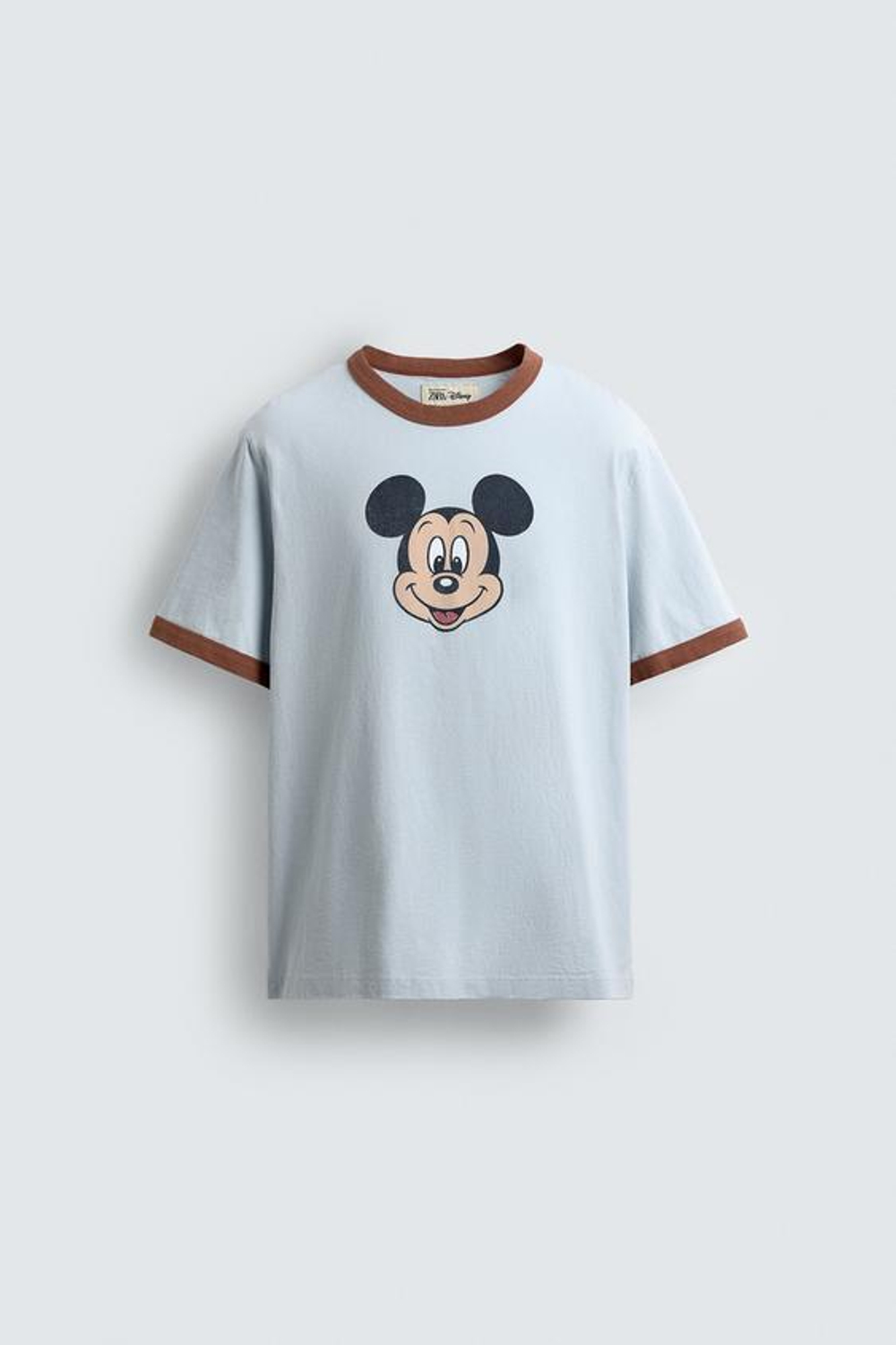 ZARA HARRY LAMBERT X DISNEY ФУТБОЛКА MICKEY MOUSE, НЕБЕСНО-ГОЛУБОЙ
