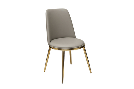 Стул Garda Decor экокожа бежевый, золото 48*56*86 см