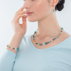 Колье Coeur de Lion Turquoise-Gold 2838/10-0616