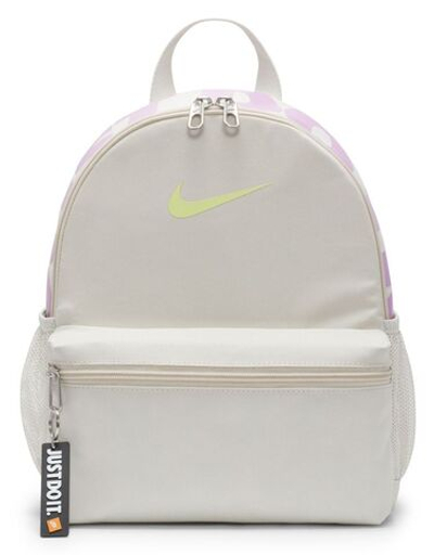 Рюкзак теннисный Nike Brasilia JDI Mini Backpack - light bone/rush fuchsia/light lemon twist