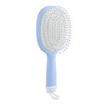 Расческа массажная с отверстиями для джиббитсов SOLOMEYA Croks Massage Hair Brush Blue