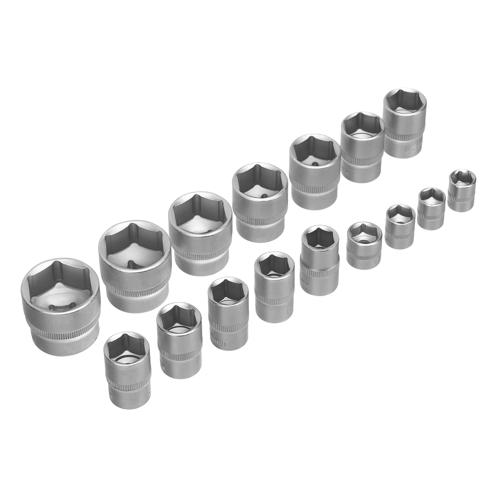 Набор инструментов, 1/2", 1/4", пластиковый кейс 89 предметов// Сибртех