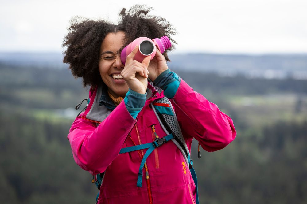 Термобутылка Klean Kanteen Rise Vac Classic Arch Loop 20oz (592 мл) Pink Lemonade