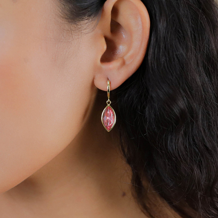 Серьги Franck Herval, Emy, с кристаллом, FH26.1-12-69972 (розовый)