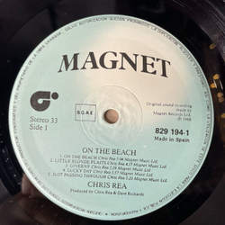 Винтажная виниловая пластинка LP Chris Rea On The Beach (Испания 1986)