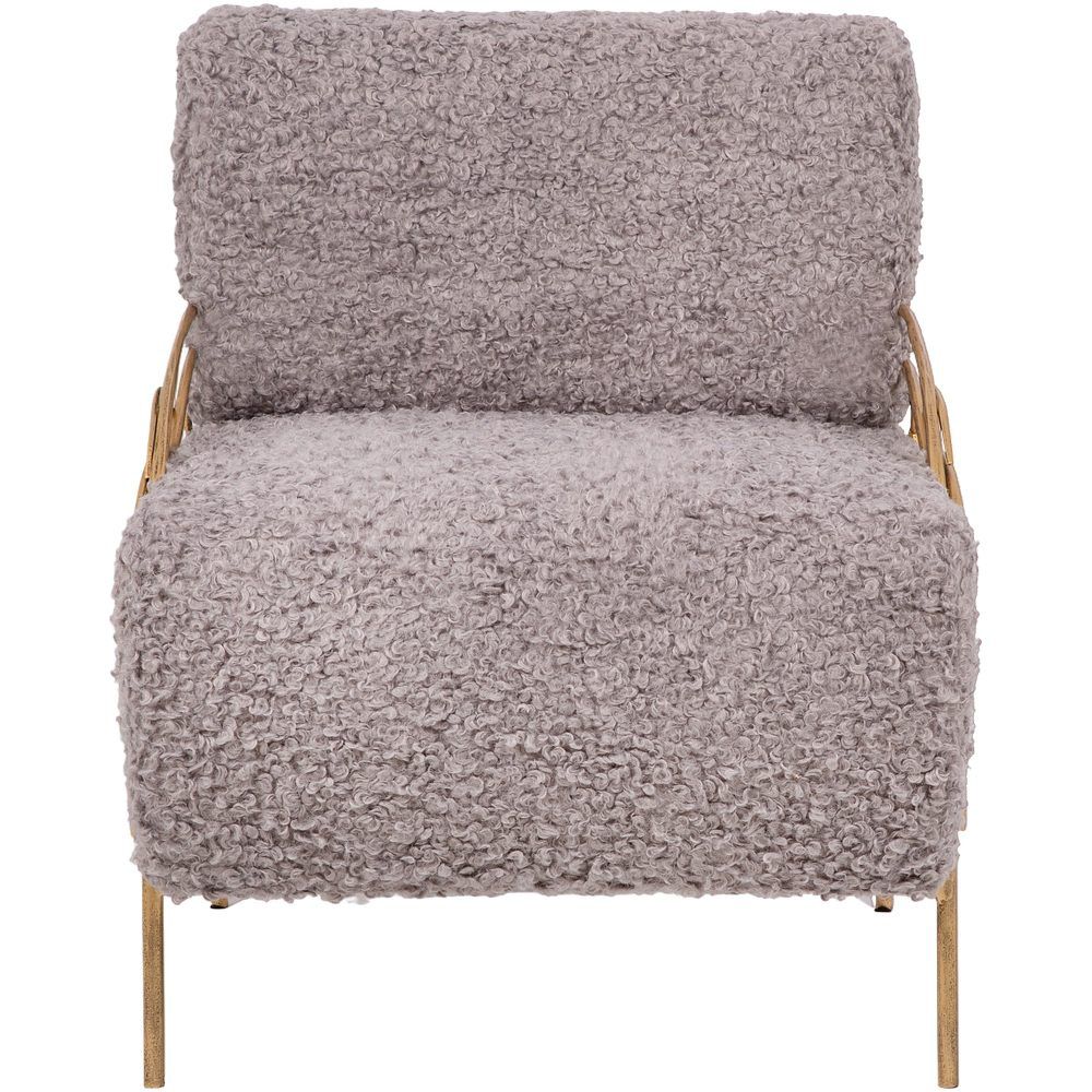 Кресло Нимфея Серый Бронза