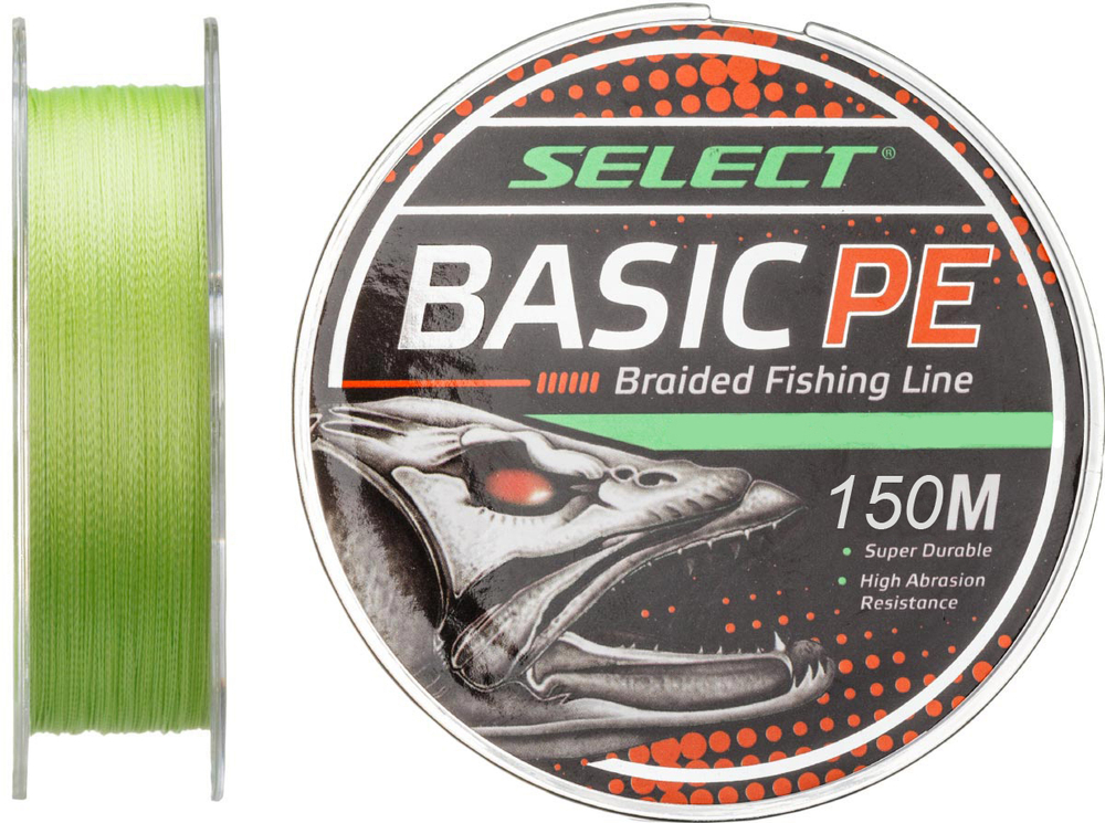 Шнур Select Basic PE 4x 150m (тёмно-зелёный) 0.10mm 10LB/4.8kg