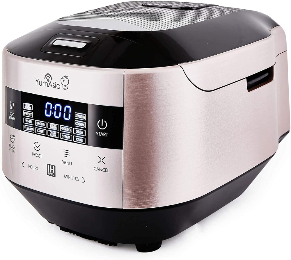 Yum Asia Рисоварка Yum Asia Bamboo Rice Cooker, 8 чашек, 1.5 л ( Anthracite Black)