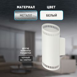 Светильник настенный ЭРА WL51 WH G9 40Вт IP20 белый