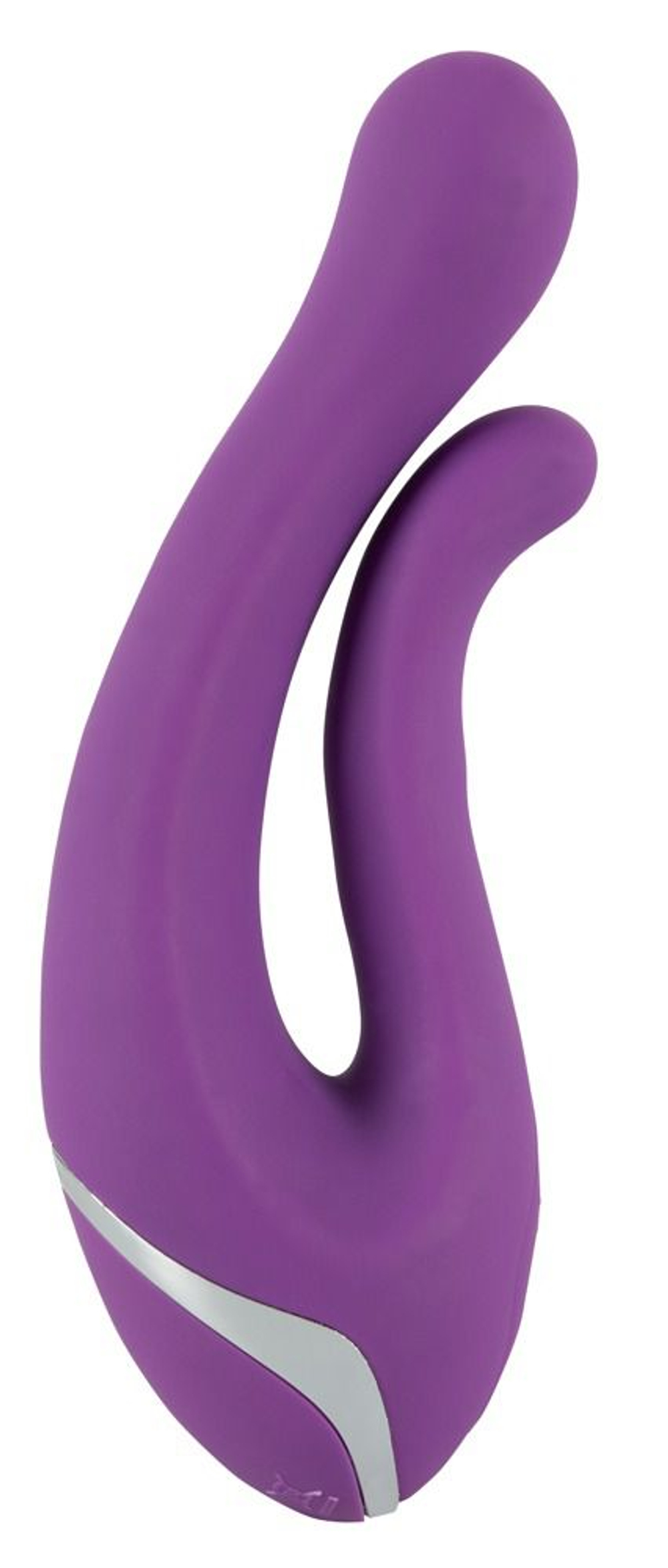 Фиолетовый перезаряжаемый вибратор Javida Double Vibe (Цвет: фиолетовый)