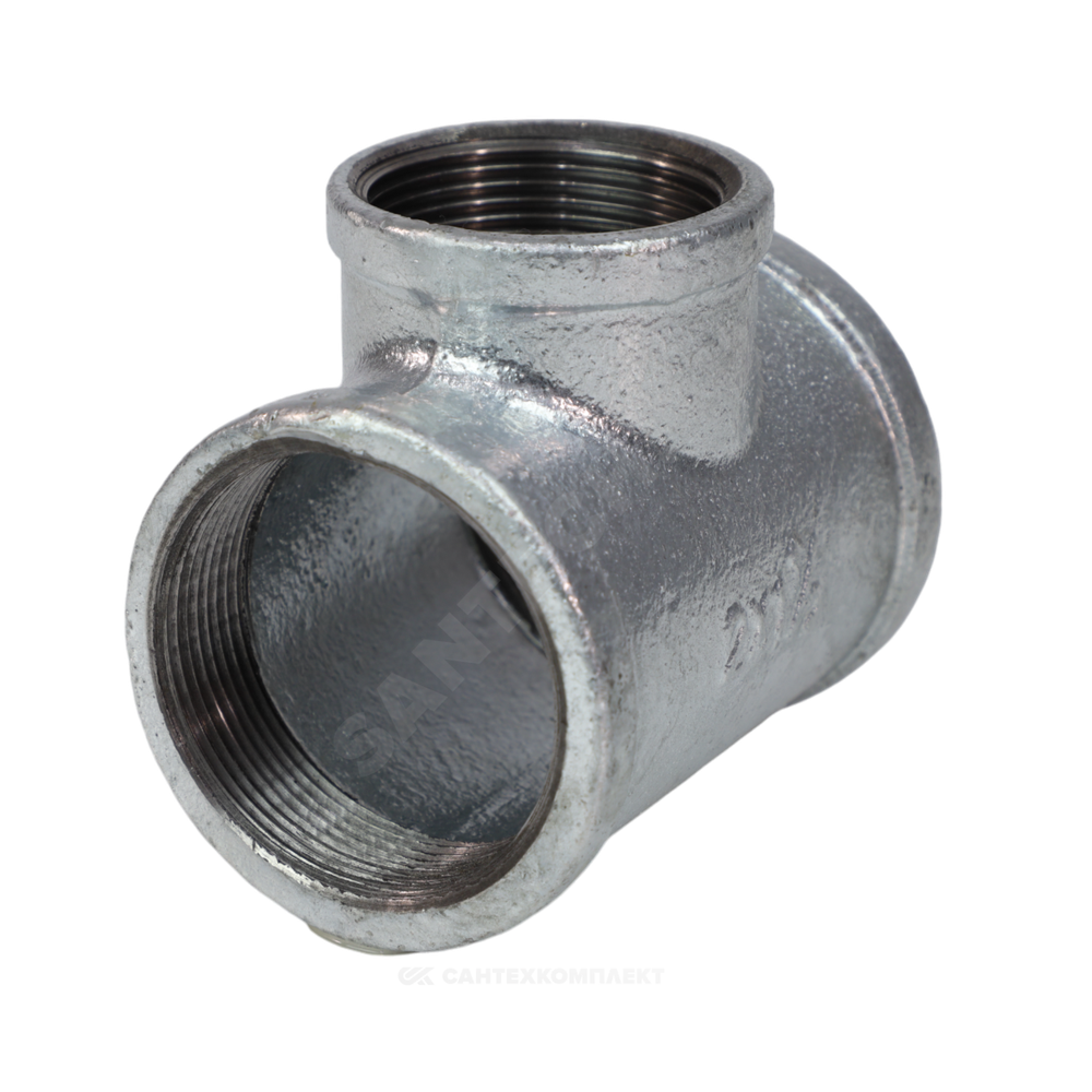 Тройник переходной чугун оц Ду 40х25 (1 1/2"х1") ВР/ВР Fittex PLUS