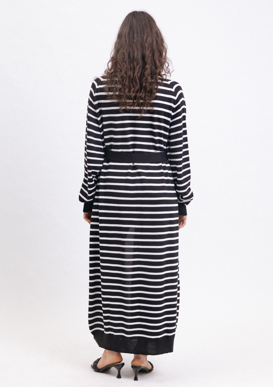 Кардиган удлиненный в полоску