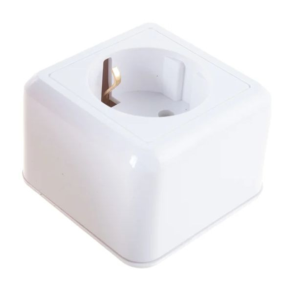 "ОПТИМА"Розетка откр. уст. одномест. с з/к РА16-376 Кунцево Электро