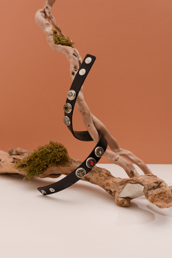 БРАСЛЕТ КЛАССИЧЕСКИЙ ДВОЙНОЙ ЧЕРНЫЙ