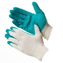 Перчатки х/б с одинарным латексным покрытием