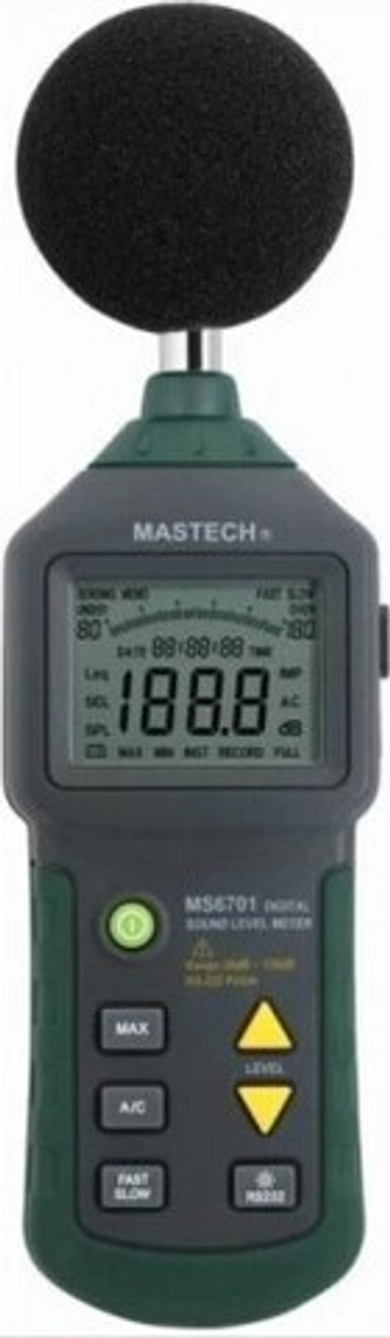 Измеритель уровня шума MASTECH MS6701 цифровой (с usb) 13-1252