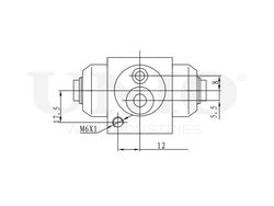 Цилиндр тормозной колесный UNIO BRC-20560