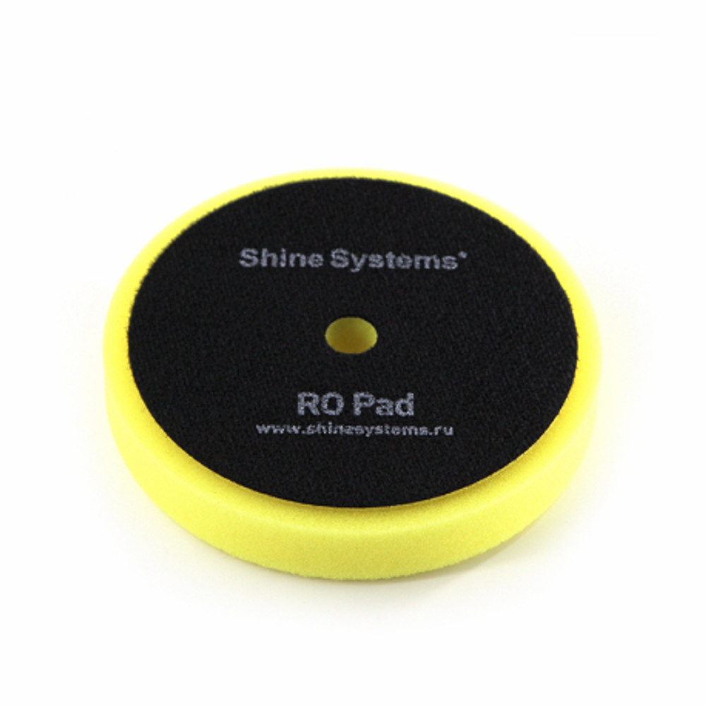 Shine Systems RO Foam Pad Yellow - полировальный круг полутвердый желтый, 130 мм