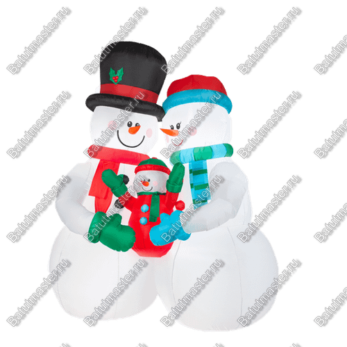 Надувная фигура «Снеговики»