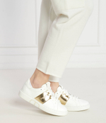 Кожаные кроссовки TWINSET - белый(241TCP010)