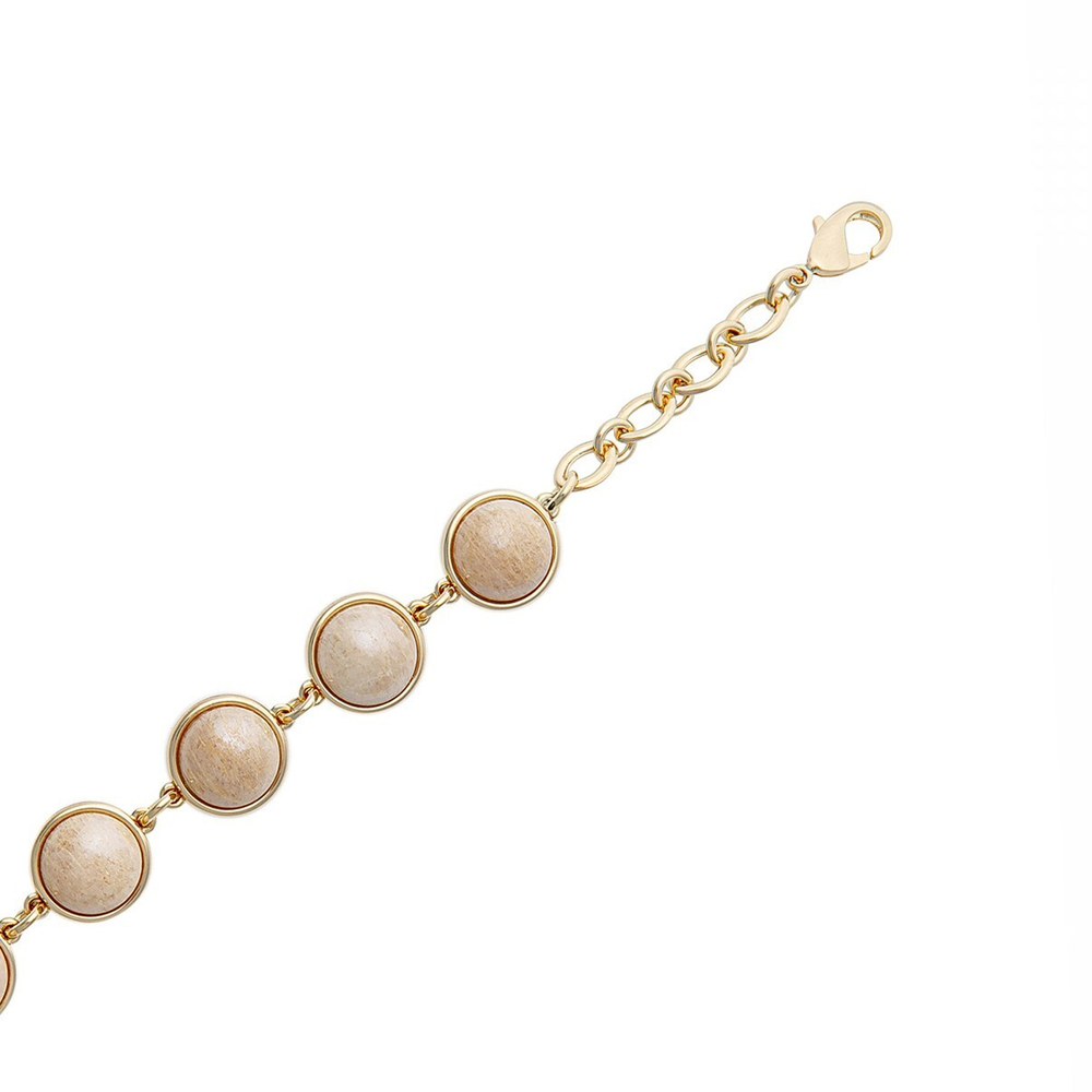 Браслет классический Possebon Pearl Amazonite Beige C1362.12 BR/G