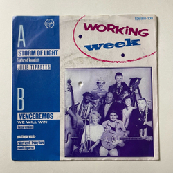 Винтажная виниловая пластинка LP Working Week Storm Of Light, Venceremos (Germany 1984) 7 дюймов, 45 RPM, Single