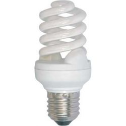 Лампа энергосберегающая желтый свет E-27 30W T3 спираль ПРОГРЕСС full