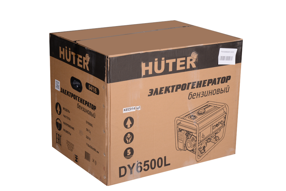 Портативный бензогенератор HUTER DY6500L - [5 кВт / 220V]