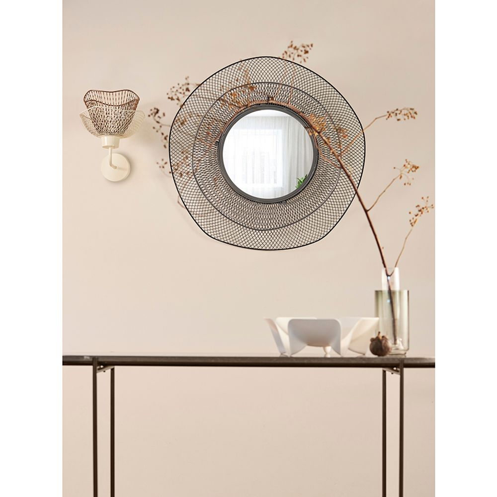 Светильник настенный Vinger, 25х30х33 см, белый/золотой