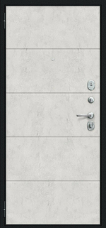 Граффити-1 Инсайд Букле черное/Look Art 205*86 правое