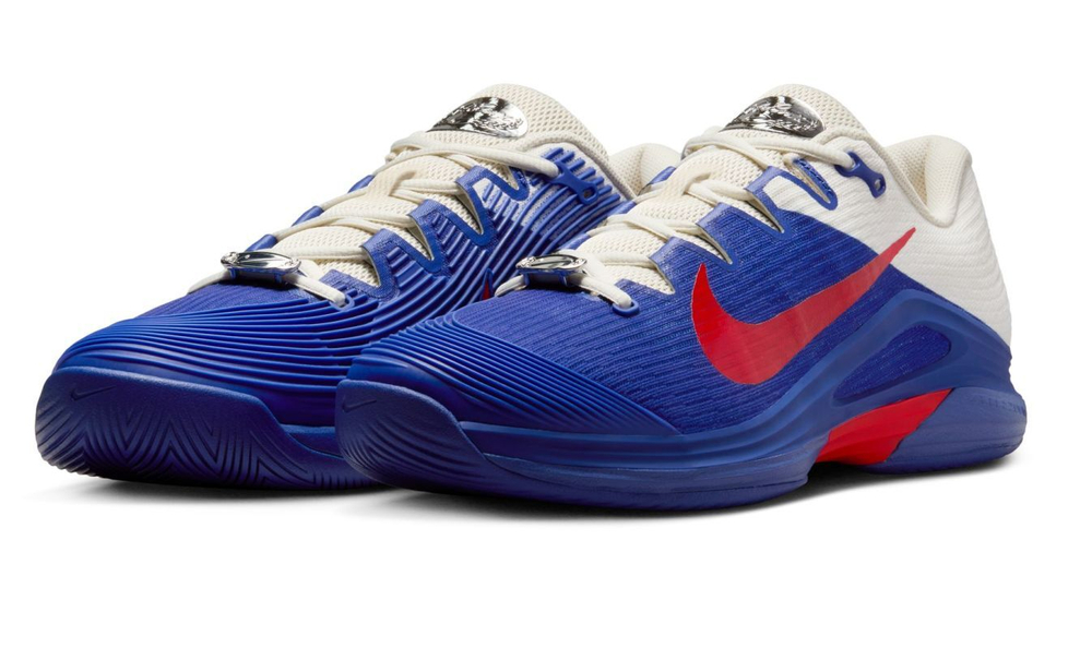 Мужские кроссовки теннисные Nike Zoom Vapor 12 Premium - глубокая ночь/светлый малиновый/бледная слоновая кость