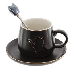 GAEM Чашка с блюдцем и ложкой, 190 мл, L12,5 W12,5 H6,5 см, 2в.