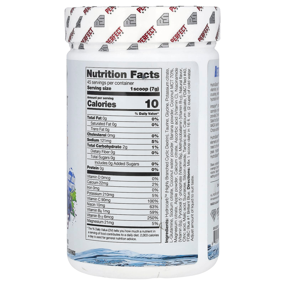 PERFECT Sports, Hydro Splash, двойное увлажнение, со вкусом винограда, 317 г (11,2 унции)